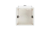 Wall Switch Box Electrical Outlet Flush Mount 86 Type Single Gang White